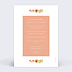 Menu anniversaire Bouquet Printanier Verso