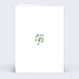 Menu anniversaire Couronne Eucalyptus Minimaliste Verso