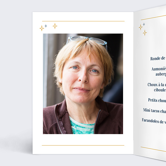 Menu anniversaire 2 en 1 Intérieur Gauche