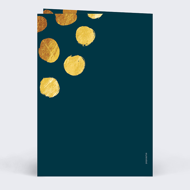 Menu anniversaire Graphique chic Verso