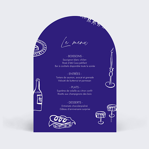 Menu Anniversaire Restaurant