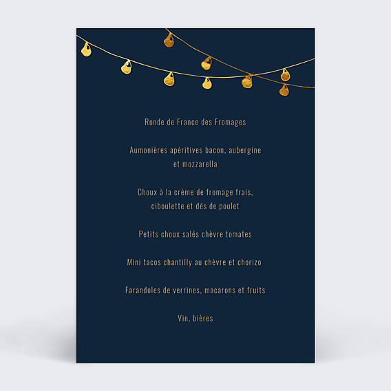 Menu Anniversaire Guinguette
