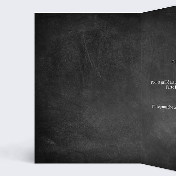 Menu anniversaire Ardoise Avant Après Intérieur Gauche