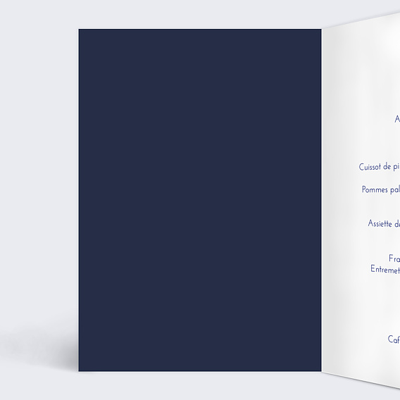 Menu anniversaire Bulles Ocre Intérieur Gauche