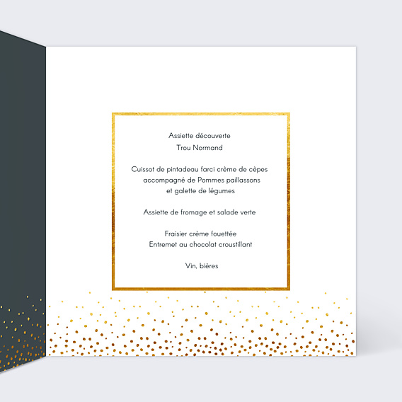 Menu Anniversaire Élégance