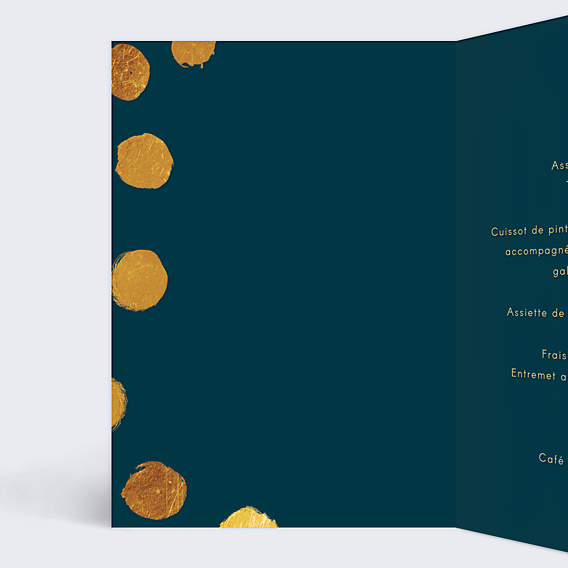 Menu Anniversaire Graphique Chic