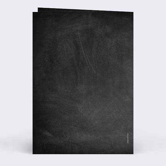 Menu anniversaire Ardoise Avant Après Verso