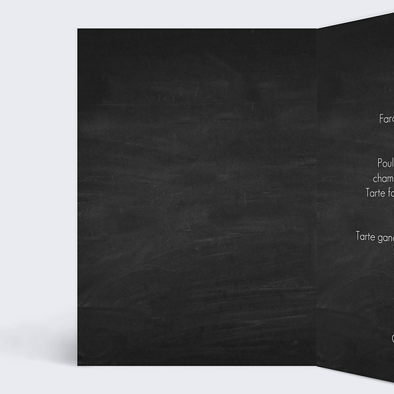 Menu anniversaire Étapes de Vie Intérieur Gauche