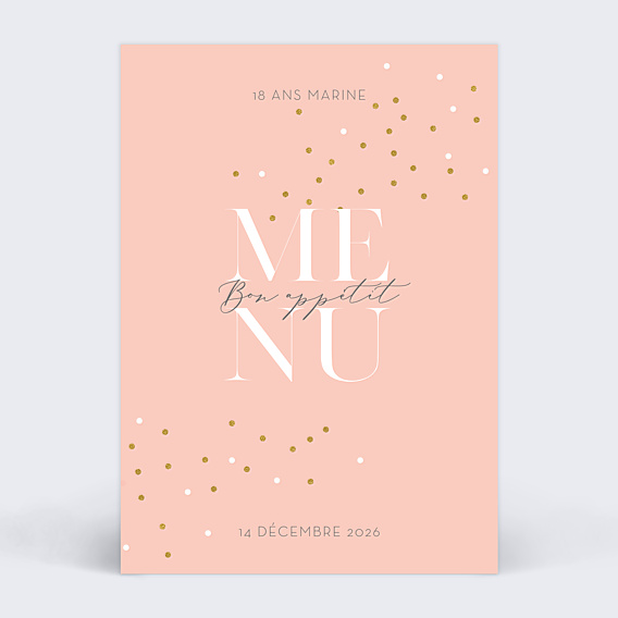 Menu Anniversaire Milestone Petits Pois