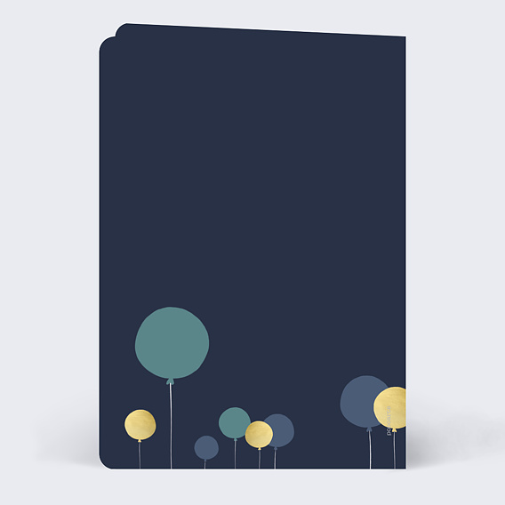 Menu anniversaire Balloons Verso