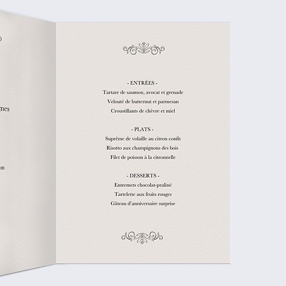 Menu Anniversaire La Revue