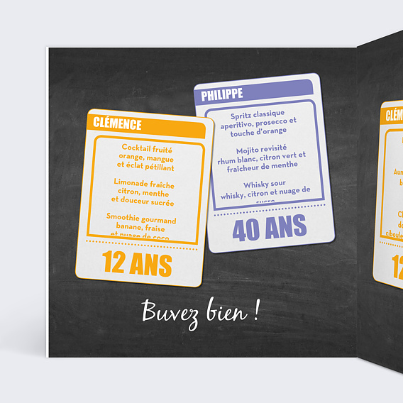 Menu anniversaire En Famille Intérieur Gauche