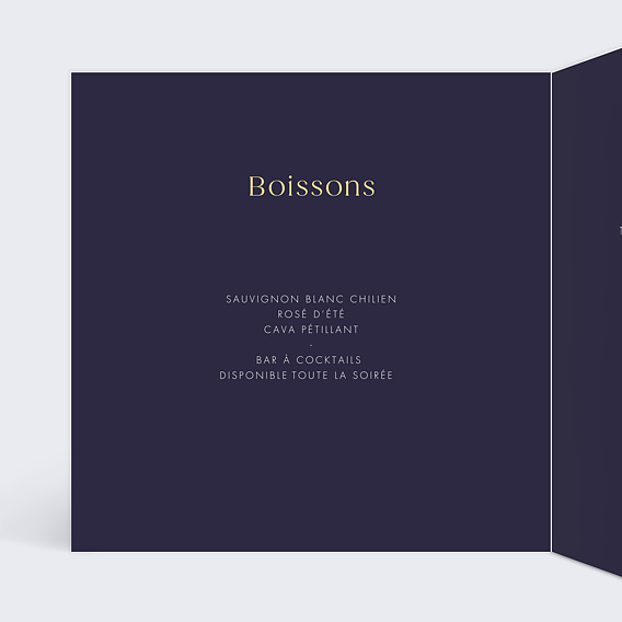 Menu anniversaire Pluie de Fête Intérieur Gauche