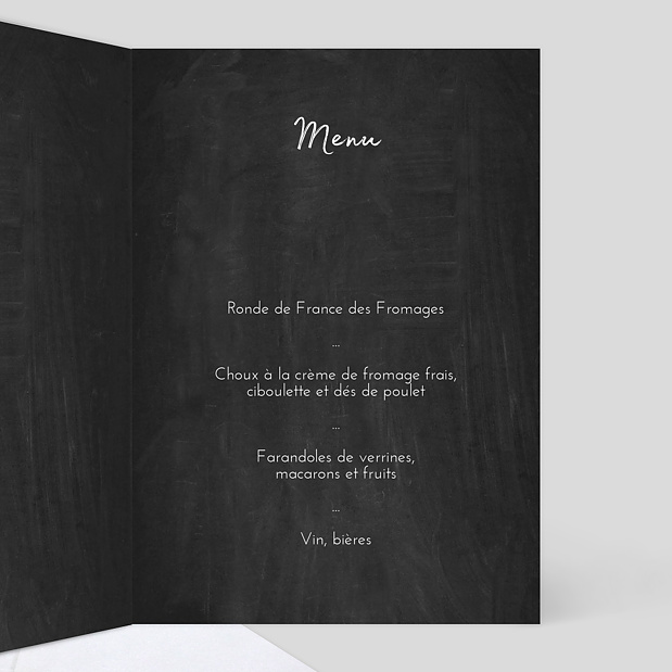 Menu Anniversaire Anniversaire en famille Intérieur Droit