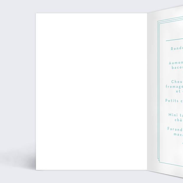Menu Anniversaire Double Filet Intérieur Gauche
