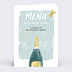 Menu anniversaire Anniversaire Pétillant