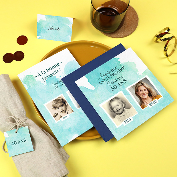 Menu anniversaire flashback 50 ans