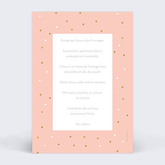 Menu Anniversaire Milestone Petits Pois