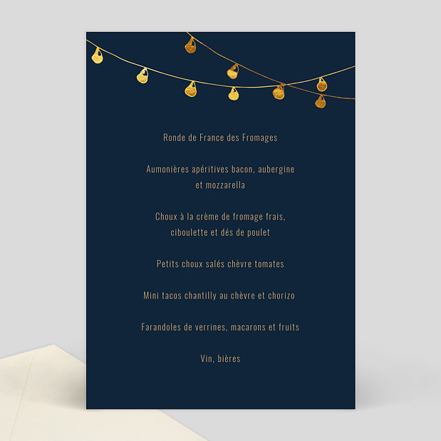 Menu Anniversaire Guinguette Verso