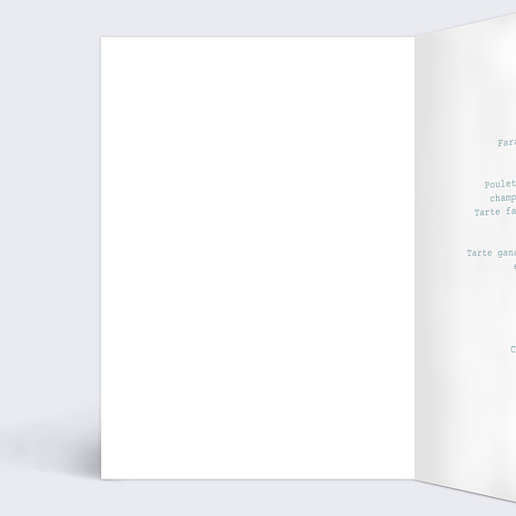 Menu Anniversaire Effet tirage