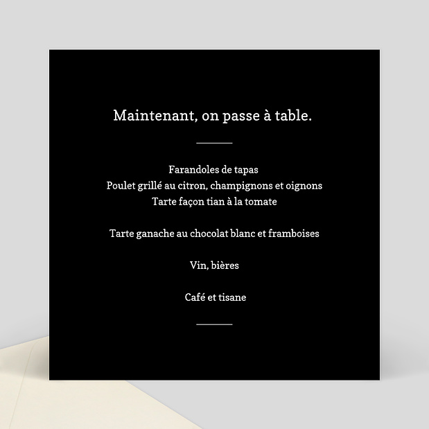 Menu Anniversaire Bref Verso