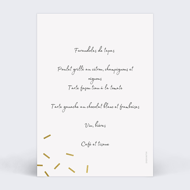 Menu Anniversaire 90 Ans Chic Popcarte Menu Anniversaire 90 Ans Chic Popcarte