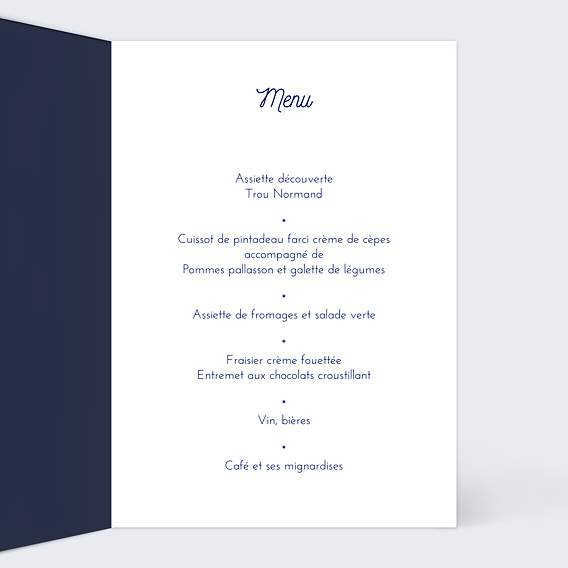 Menu Anniversaire Bulles Ocre