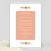 Menu anniversaire Bouquet Printanier Verso