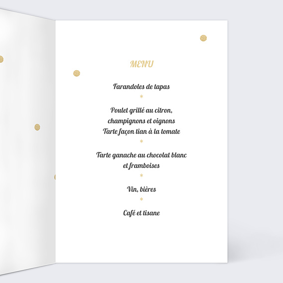 Menu anniversaire Surprise Intérieur Droit