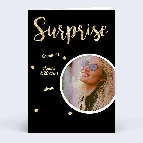 Menu anniversaire Surprise