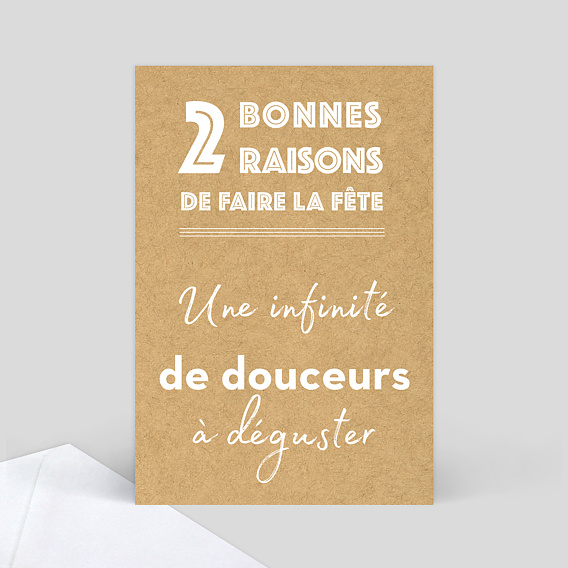 Menu Anniversaire Typo