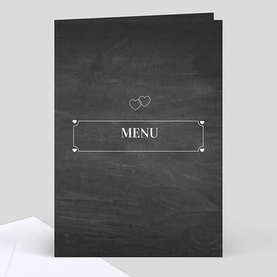 Menu de baptême Ardoise