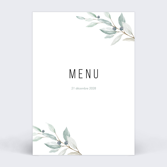Menu baptême Couronne d’Oliviers