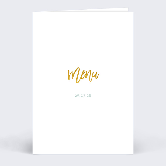 Menu baptême Gold Dots