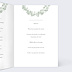 Menu baptême Couronne avec Croix Intérieur Droit
