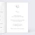 Menu baptême Couronne de fleurs Intérieur Droit
