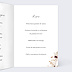 Menu Baptême Couronne de Fleurs Sauvages