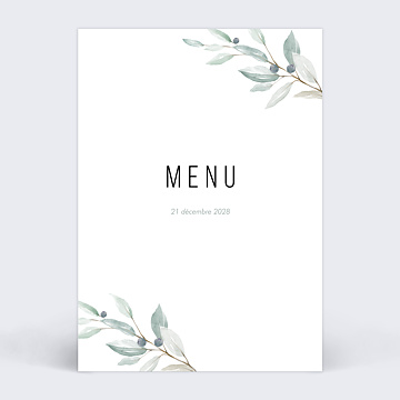 Menu Baptme Couronne dOliviers
