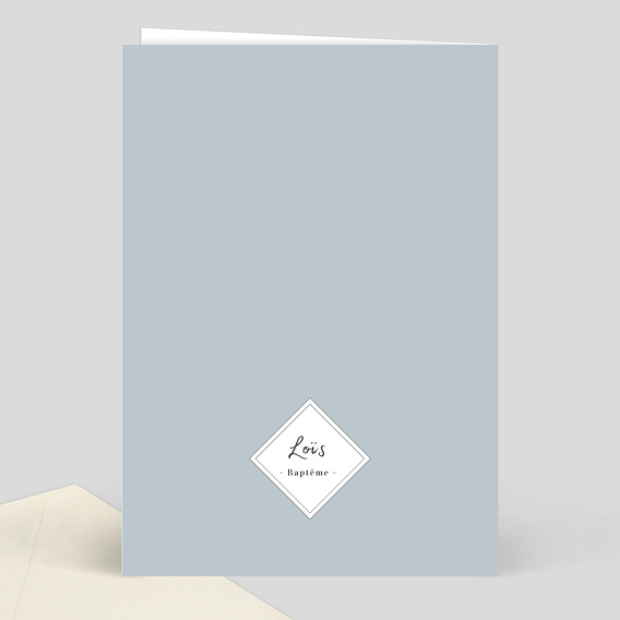 Menu baptême Charme Classique Verso
