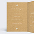 Menu Baptême Dentelle kraft