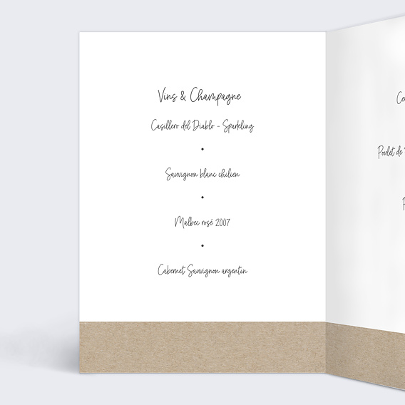 Menu baptême Photomaton Intérieur Gauche