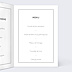 Menu Baptême Lettres chic