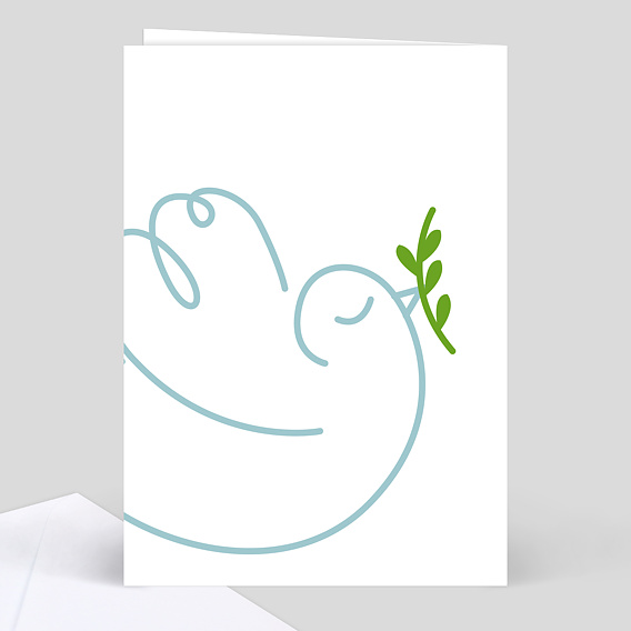 Menu baptême Colombe Verso