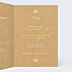 Menu Baptême Dentelle kraft