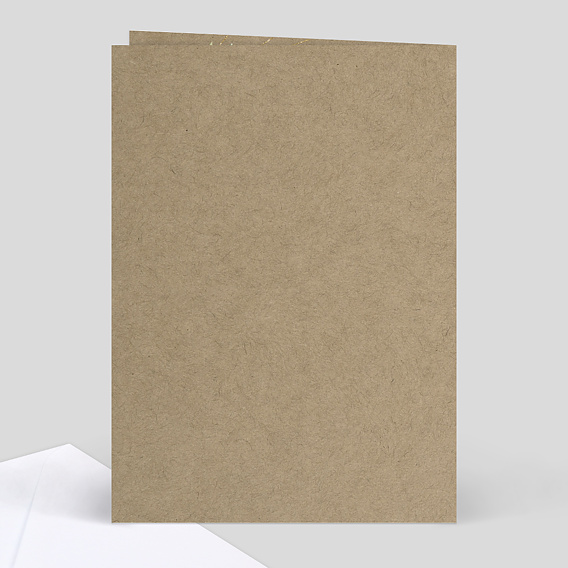 Menu baptême Nature Kraft Verso