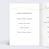 Menu Baptême Lettres manuscrites