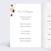 Menu Baptême Couronne de Fleurs Sauvages