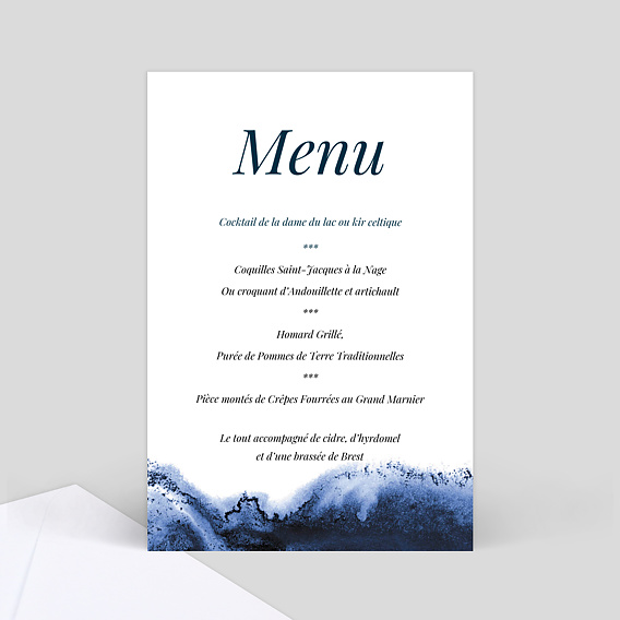 Menu de Mariage Abîme