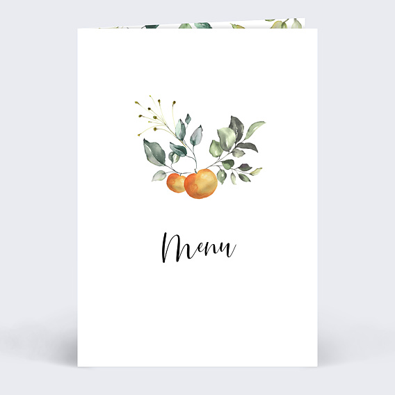 Menu mariage Agrumes