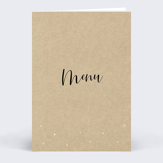 Menu mariage Arbre